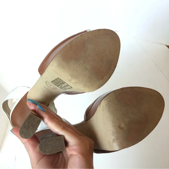 Michael Kors Platform Ankle Strap Stiletto leather Sandals | 7.5 - Picture 16 of 17